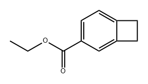Bicyclo[4.2.0]octa-1,3,5-triene-3-carboxylic acid, ethyl ester Structure