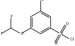 3-bromo-5-(difluoromethoxy)benzene-1-sulfonyl
chloride Structure