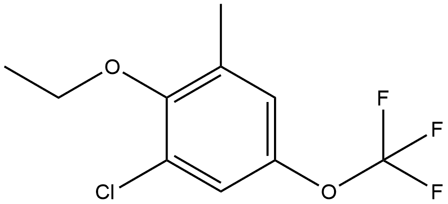 1-Chloro-2-ethoxy-3-methyl-5-(trifluoromethoxy)benzene Structure