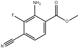 Benzoic acid, 2-amino-4-cyano-3-fluoro-, methyl ester Structure