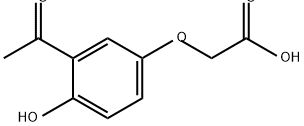 Acetic acid, 2-(3-acetyl-4-hydroxyphenoxy)- Structure