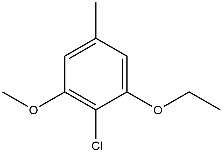 2-Chloro-1-ethoxy-3-methoxy-5-methylbenzene Structure