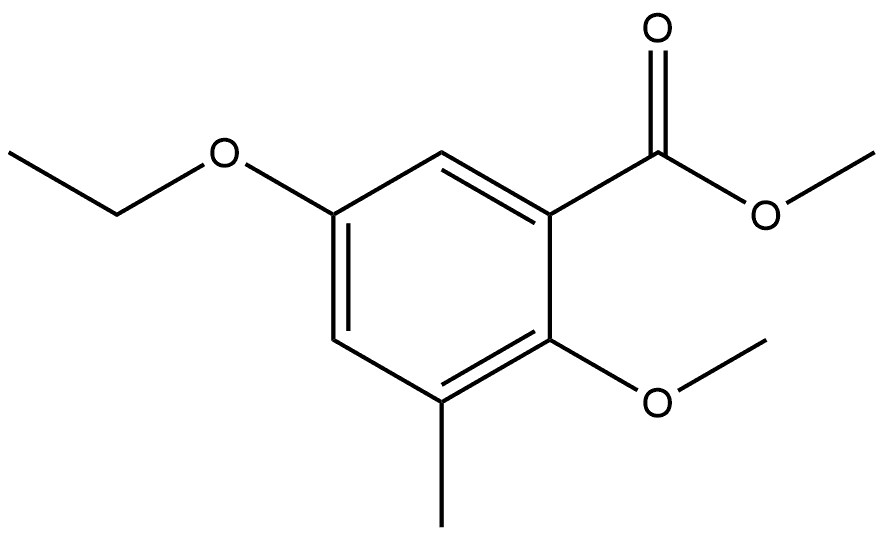 Methyl 5-ethoxy-2-methoxy-3-methylbenzoate Structure