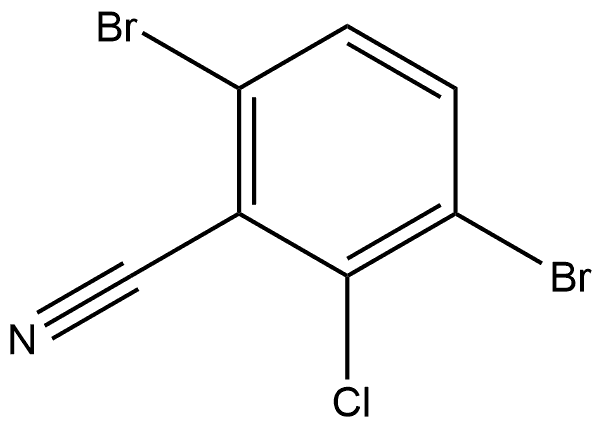 3,6-Dibromo-2-chlorobenzonitrile Structure