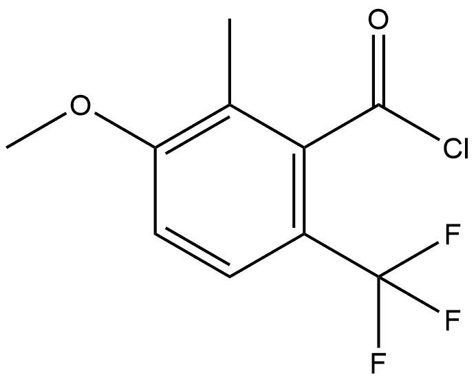 3-Methoxy-2-methyl-6-(trifluoromethyl)benzoyl chloride Structure