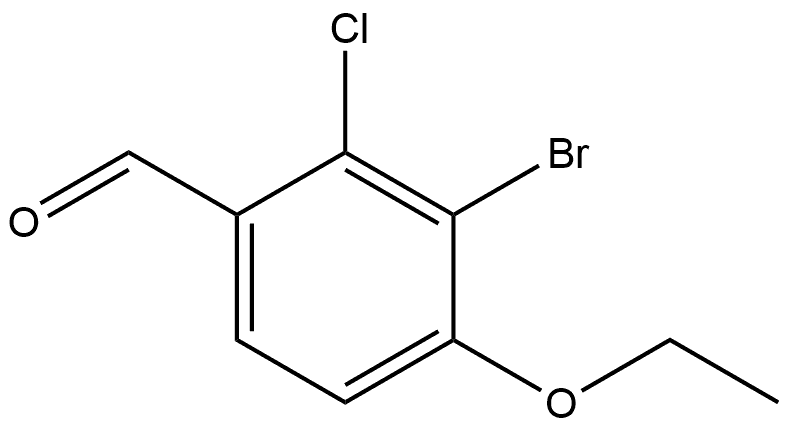 3-Bromo-2-chloro-4-ethoxybenzaldehyde Structure