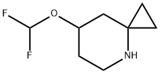 4-Azaspiro[2.5]octane, 7-(difluoromethoxy)- Structure