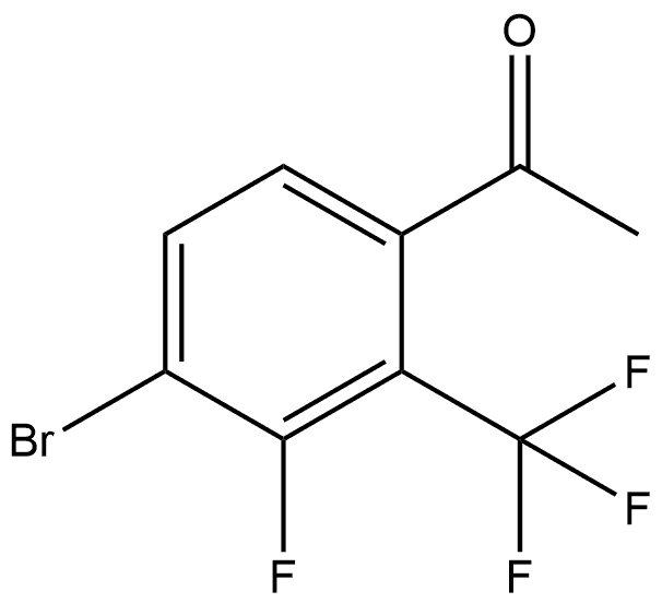 1-[4-Bromo-3-fluoro-2-(trifluoromethyl)phenyl]ethanone Structure