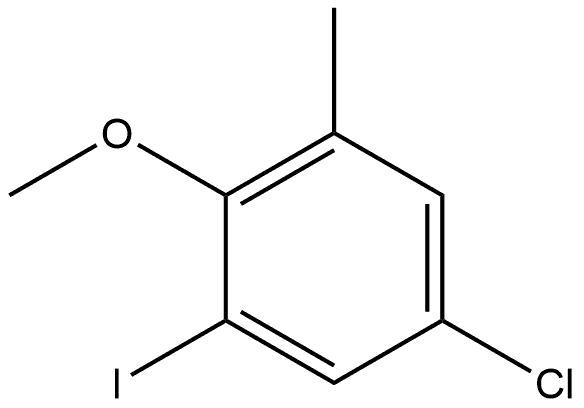 5-Chloro-1-iodo-2-methoxy-3-methyl-benzene Structure