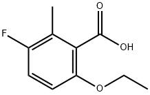 6-thoxy-3-fluoro-2-mthylbnzoic acid Structure