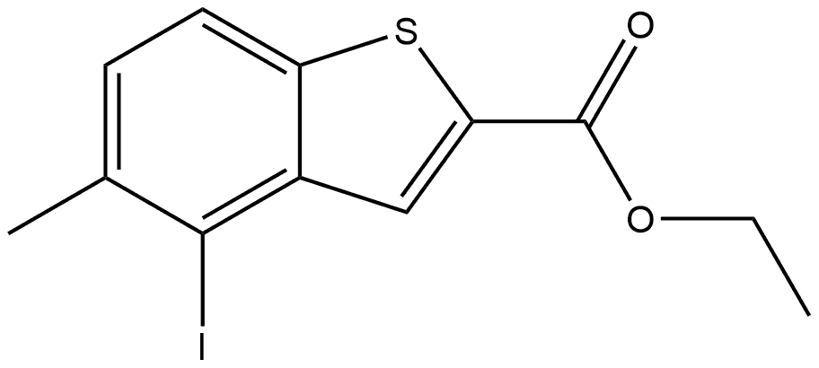 Ethyl 4-iodo-5-methylbenzo[b]thiophene-2-carboxylate Structure