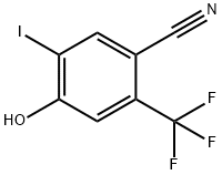 4-Hydroxy-5-iodo-2-(trifluoromethyl)benzonitrile Structure