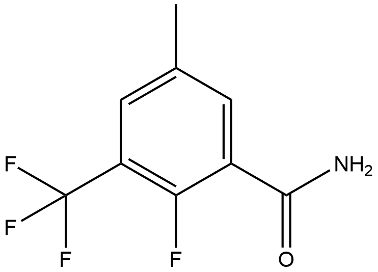 2-Fluoro-5-methyl-3-(trifluoromethyl)benzamide Structure