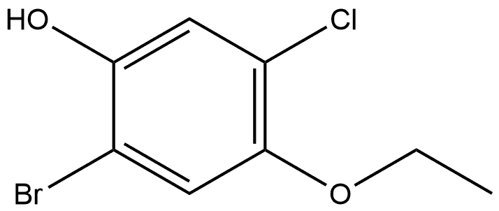 2-Bromo-5-chloro-4-ethoxyphenol Structure