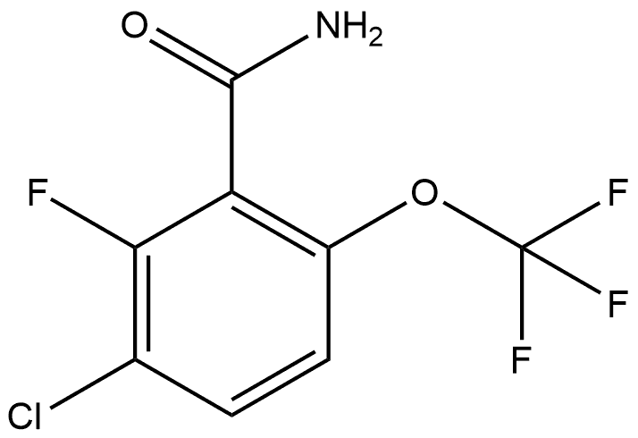 3-Chloro-2-fluoro-6-(trifluoromethoxy)benzamide Structure