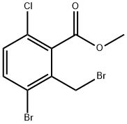 Benzoic acid, 3-bromo-2-(bromomethyl)-6-chloro-, methyl ester 구조식 이미지