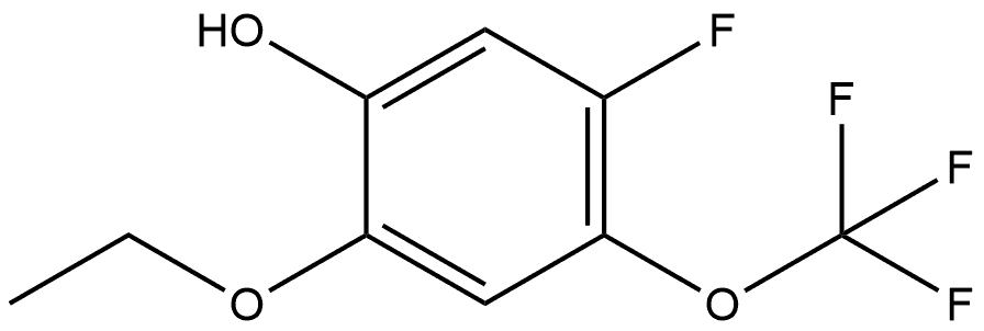 2-Ethoxy-5-fluoro-4-(trifluoromethoxy)phenol Structure