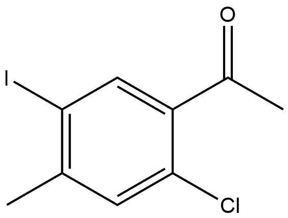 1-(2-Chloro-5-iodo-4-methylphenyl)ethanone Structure