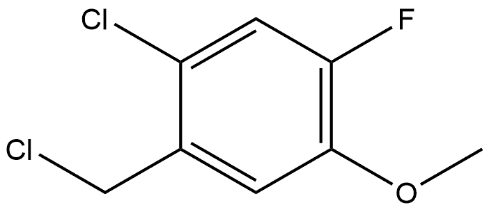 1-Chloro-2-(chloromethyl)-5-fluoro-4-methoxybenzene Structure