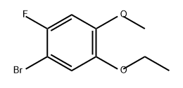 Benzene, 1-bromo-5-ethoxy-2-fluoro-4-methoxy- Structure