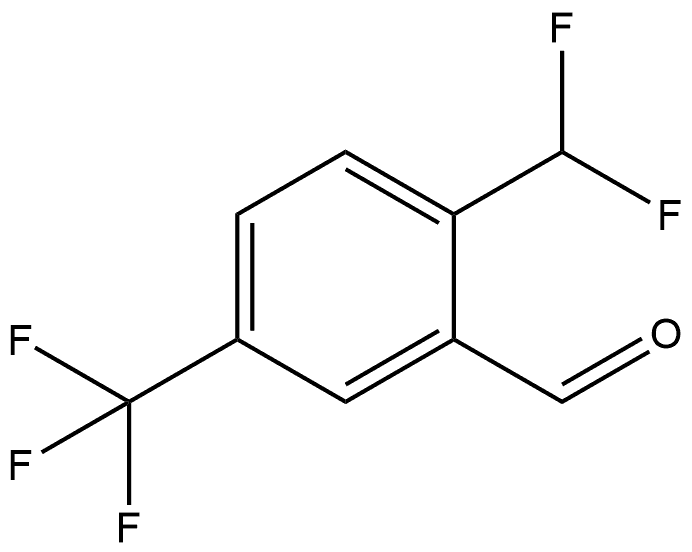 2-(Difluoromethyl)-5-(trifluoromethyl)benzaldehyde Structure