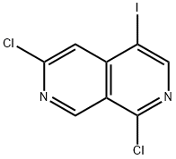 2,7-Naphthyridine, 1,6-dichloro-4-iodo- 구조식 이미지