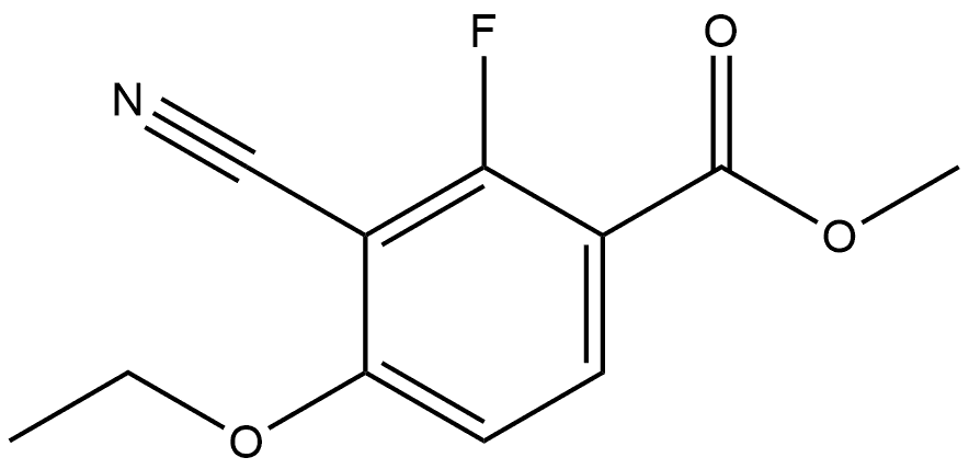 Methyl 3-cyano-4-ethoxy-2-fluorobenzoate Structure