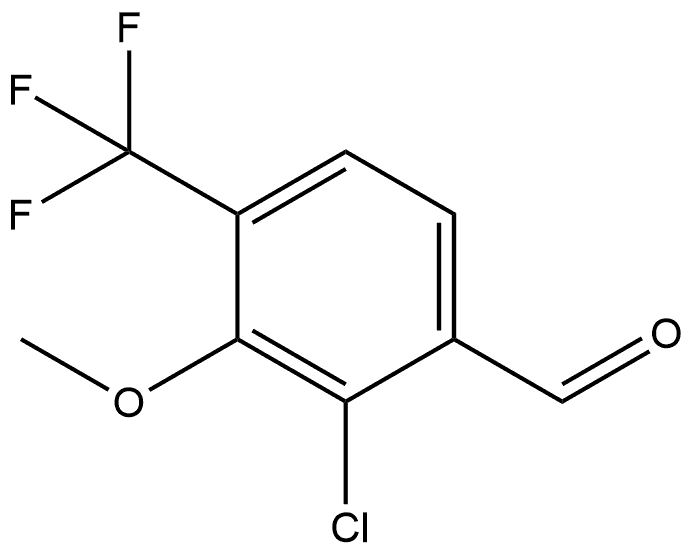 2-Chloro-3-methoxy-4-(trifluoromethyl)benzaldehyde Structure