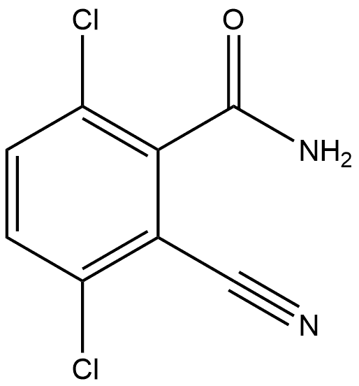 3,6-Dichloro-2-cyanobenzamide Structure