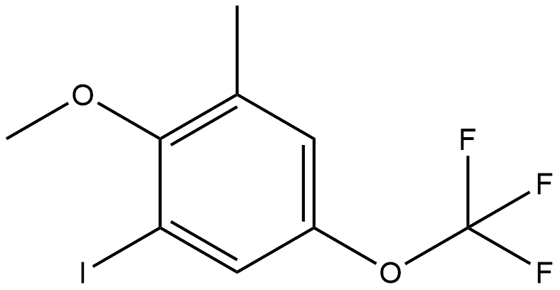 1-Iodo-2-methoxy-3-methyl-5-(trifluoromethoxy)benzene Structure