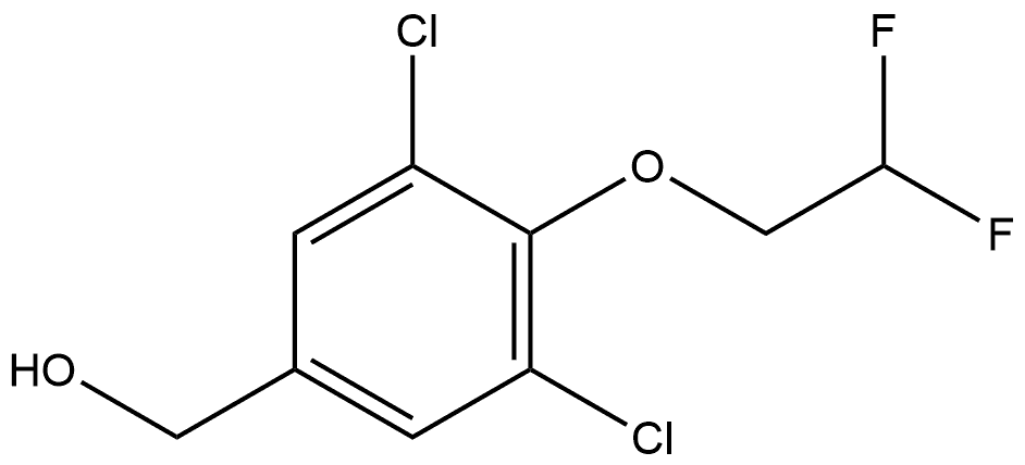 3,5-Dichloro-4-(2,2-difluoroethoxy)benzenemethanol Structure