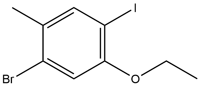 1-Bromo-5-ethoxy-4-iodo-2-methylbenzene Structure