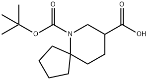 6-Azaspiro[4.5]decane-6,8-dicarboxylic acid, 6-(1,1-dimethylethyl) ester 구조식 이미지