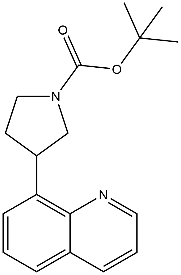 8-(1-Boc-3-pyrrolidinyl)quinoline Structure