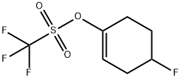 Trifluoro-methanesulfonic acid 4-fluoro-cyclohex-1-enyl ester Structure