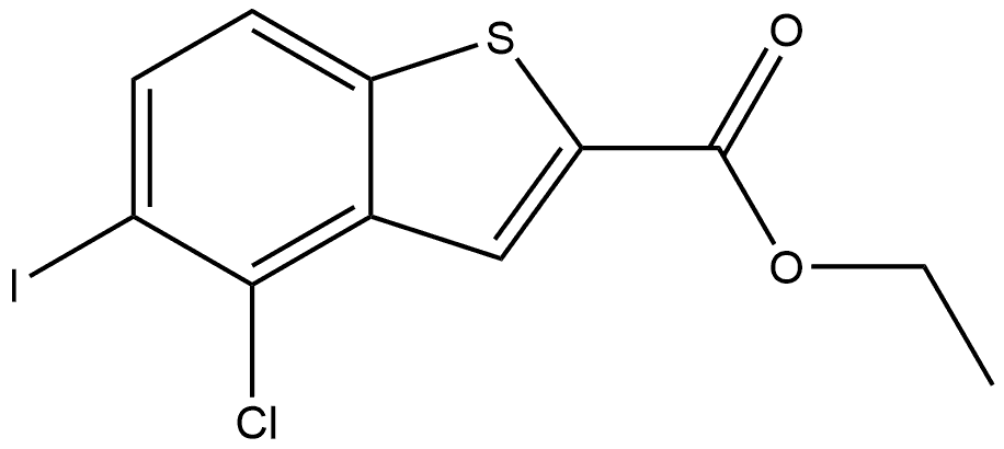 Ethyl 4-chloro-5-iodobenzo[b]thiophene-2-carboxylate Structure