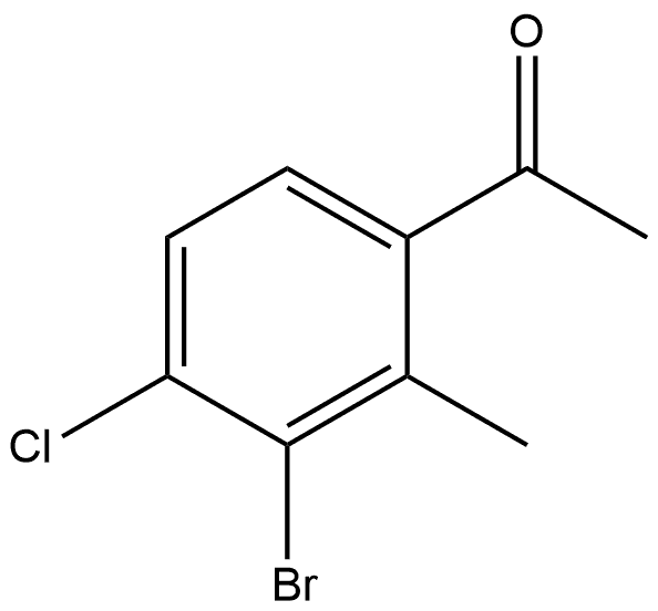 1-(3-Bromo-4-chloro-2-methylphenyl)ethanone Structure