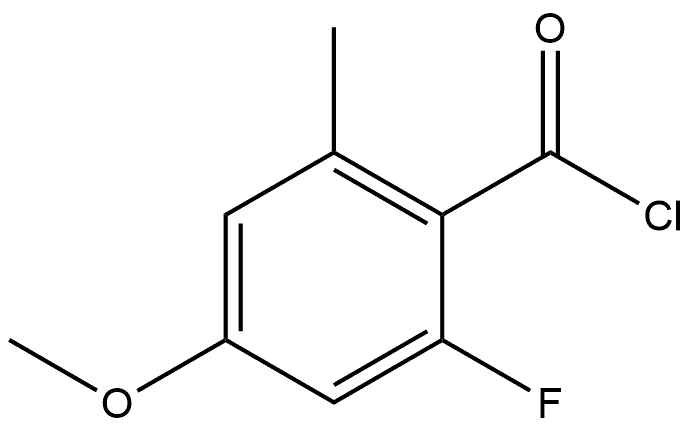 2-Fluoro-4-methoxy-6-methylbenzoyl chloride Structure