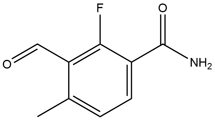 2-Fluoro-3-formyl-4-methylbenzamide Structure