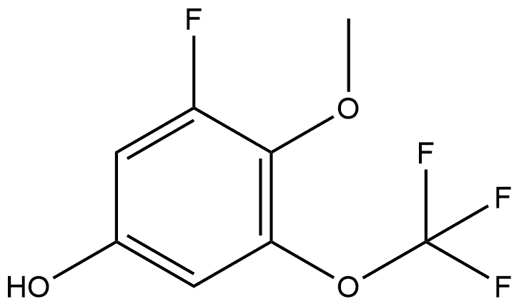 3-Fluoro-4-methoxy-5-(trifluoromethoxy)phenol Structure