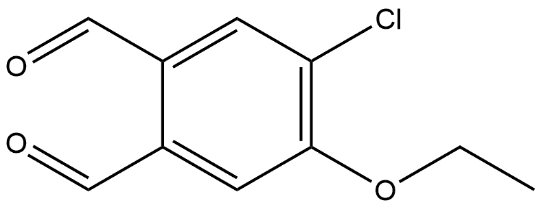 4-Chloro-5-ethoxy-1,2-benzenedicarboxaldehyde Structure