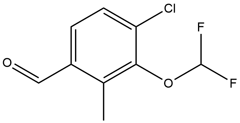 4-Chloro-3-(difluoromethoxy)-2-methylbenzaldehyde Structure