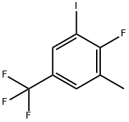 2-Fluoro-1-iodo-3-methyl-5-(trifluoromethyl)benzene Structure