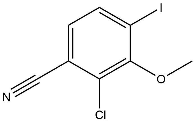 2-Chloro-4-iodo-3-methoxybenzonitrile Structure