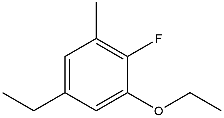 1-Ethoxy-5-ethyl-2-fluoro-3-methylbenzene Structure