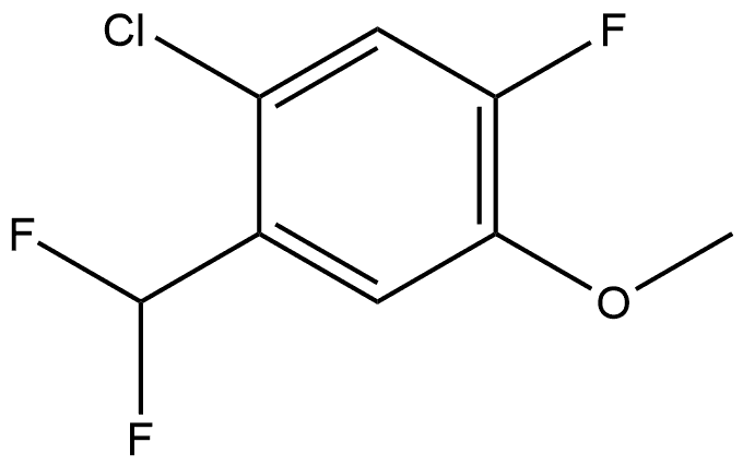 1-Chloro-2-(difluoromethyl)-5-fluoro-4-methoxybenzene Structure