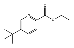 2-Pyridinecarboxylic acid, 5-(1,1-dimethylethyl)-, ethyl ester Structure