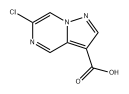 Pyrazolo[1,5-a]pyrazine-3-carboxylic acid, 6-chloro- 구조식 이미지