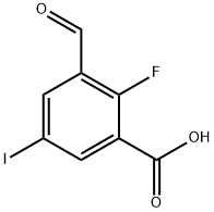 2-fluoro-3-formyl-5-iodobenzoic acid Structure