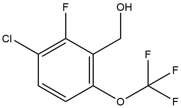 3-Chloro-2-fluoro-6-(trifluoromethoxy)benzenemethanol Structure